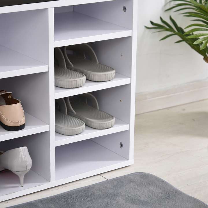 Multi-Storage Shoe Rack with 14 Compartments - White - Premium  from Home Treasures - Just £103.99! Shop now at Home Treasures