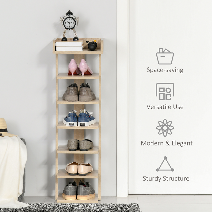 Shoe Rack (Oak) - Premium  from Home Treasures - Just £55.99! Shop now at Home Treasures