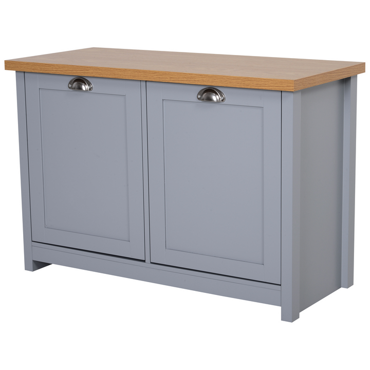 Elegant Grey Shoe Storage Cabinet with 2 Doors - Space-Saving Organizer for Hallway & Entryway (89.5 x 39.5 x 60cm) - Premium  from Home Treasures - Just £97.99! Shop now at Home Treasures