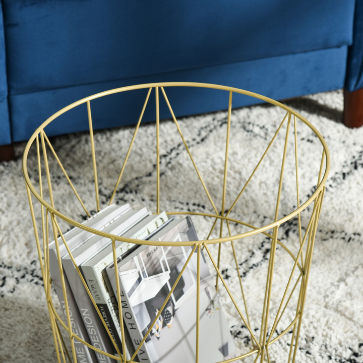 Set of 2 Nesting Side Tables with Storage - Round End Coffee Tables - White with Marble Effect - Premium  from Home Treasures - Just £66.99! Shop now at Home Treasures