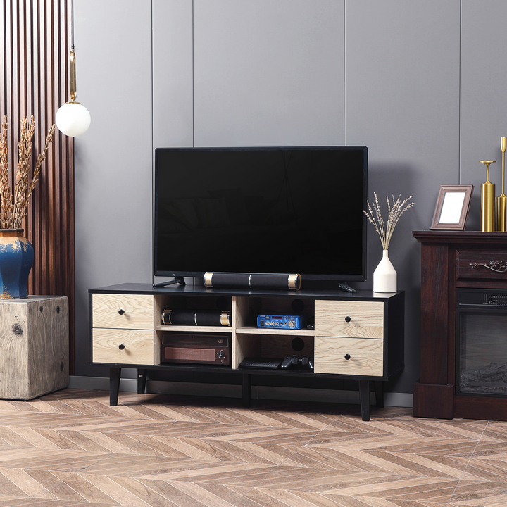 Modern Grey TV Unit with Drawers & Adjustable Shelves - Stylish and Functional Media Console - Premium  from Home Treasures - Just £94.99! Shop now at Home Treasures