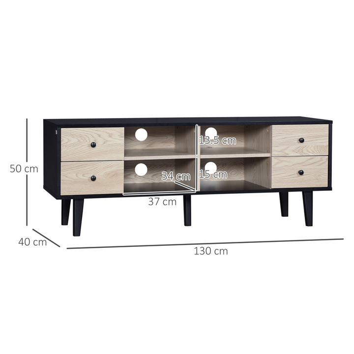 Modern Grey TV Unit with Drawers & Adjustable Shelves - Stylish and Functional Media Console - Premium  from Home Treasures - Just £94.99! Shop now at Home Treasures