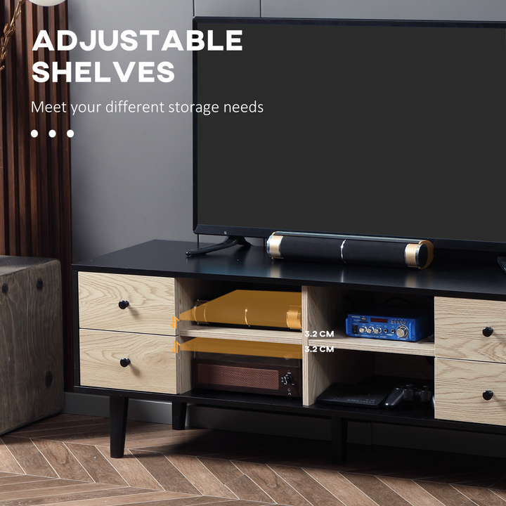 Modern Grey TV Unit with Drawers & Adjustable Shelves - Stylish and Functional Media Console - Premium  from Home Treasures - Just £94.99! Shop now at Home Treasures