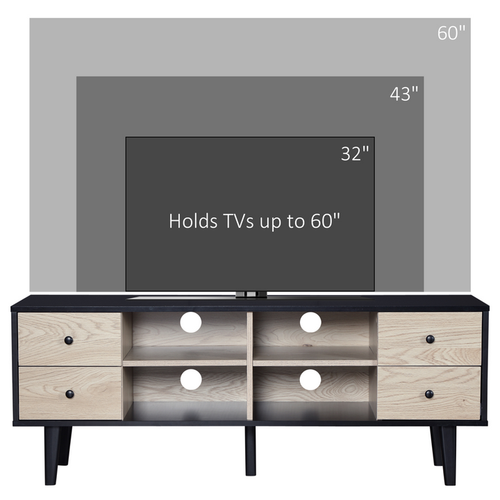 Modern Grey TV Unit with Drawers & Adjustable Shelves - Stylish and Functional Media Console - Premium  from Home Treasures - Just £94.99! Shop now at Home Treasures