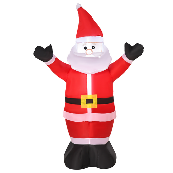 Inflatable Christmas Santa Claus Yard Décor with LED Light - Festive Outdoor Holiday Display - Premium  from Home Treasures - Just £29.99! Shop now at Home Treasures