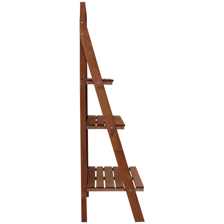 Solid Wood Three-Tier Plant Stand | Durable and Stylish Plant Display Rack for Indoor and Outdoor Use - Premium  from Home Treasures - Just £99.99! Shop now at Home Treasures