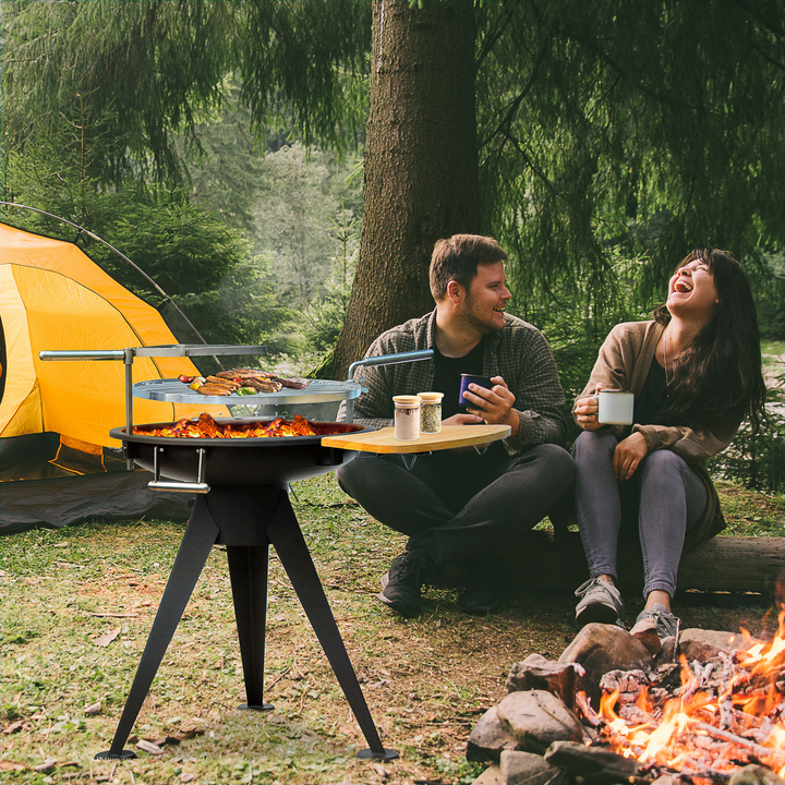  Enhance your outdoor cooking experience with this versatile BBQ. Features adjustable grilling heights and a convenient cutting board for effortless meal preparation. Enjoy delicious grilled delicacies in style.