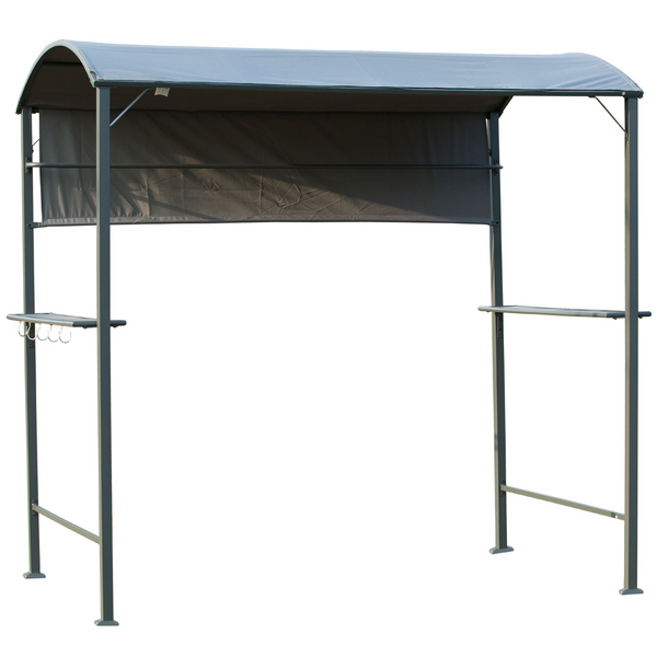 Premium Outdoor Metal BBQ Gazebo with Side Awning 2.2 x 1.4m | Rust-resistant & Stylish Barbecue Shelter - Premium  from Home Treasures - Just £179.99! Shop now at Home Treasures