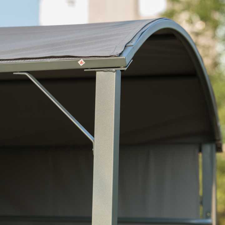 Premium Outdoor Metal BBQ Gazebo with Side Awning 2.2 x 1.4m | Rust-resistant & Stylish Barbecue Shelter - Premium  from Home Treasures - Just £179.99! Shop now at Home Treasures