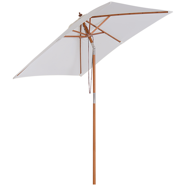 2m x 1.5m Patio Parasol Garden Umbrella - Cream White - Premium  from Home Treasures - Just £55.99! Shop now at Home Treasures