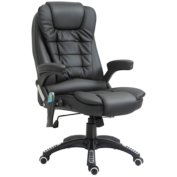 Executive Office Chair with Massage and Heat, High Back PU Leather Massage Office Chair - Premium  from Home Treasures - Just £184.99! Shop now at Home Treasures