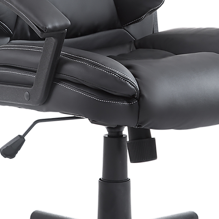 Swivel Executive Office Chair - Mid Back Faux Leather Computer Desk Chair for Home and Office Comfort - Premium  from Home Treasures - Just £130.99! Shop now at Home Treasures