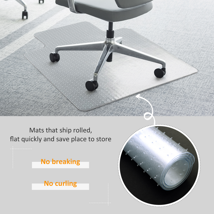 Office Carpet Protector Chair Mat - Clear, Non-Slip, Frosted Lipped Design for Carpet Protection - Premium  from Home Treasures - Just £38.99! Shop now at Home Treasures