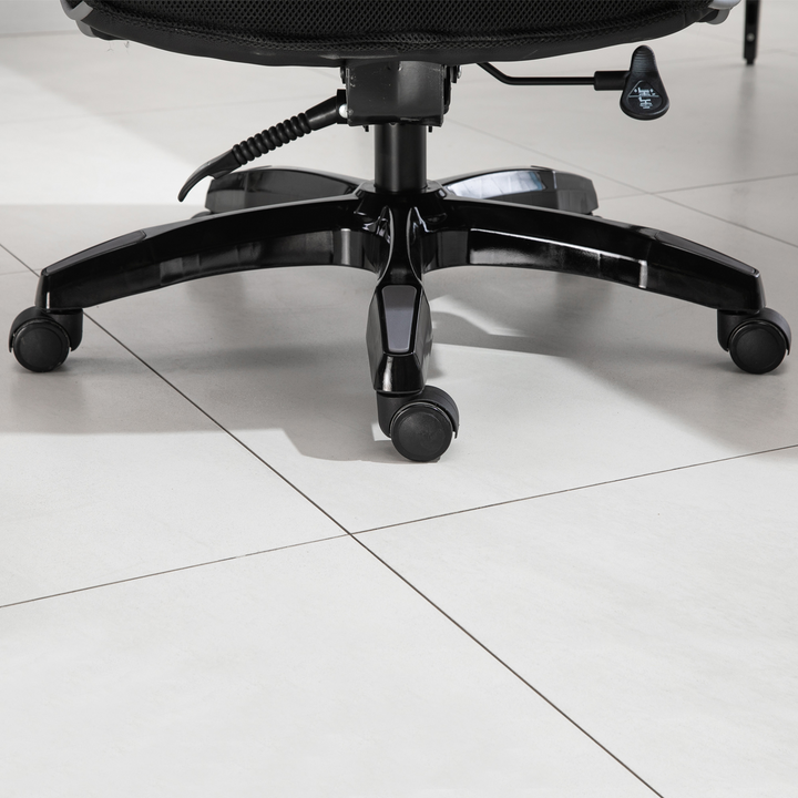 Vinsetto Piped PU Leather Home Office Chair with Adjustable Armrests (Black) - Ergonomic, Comfortable, and Rocking Design - Premium  from Home Treasures - Just £250.99! Shop now at Home Treasures