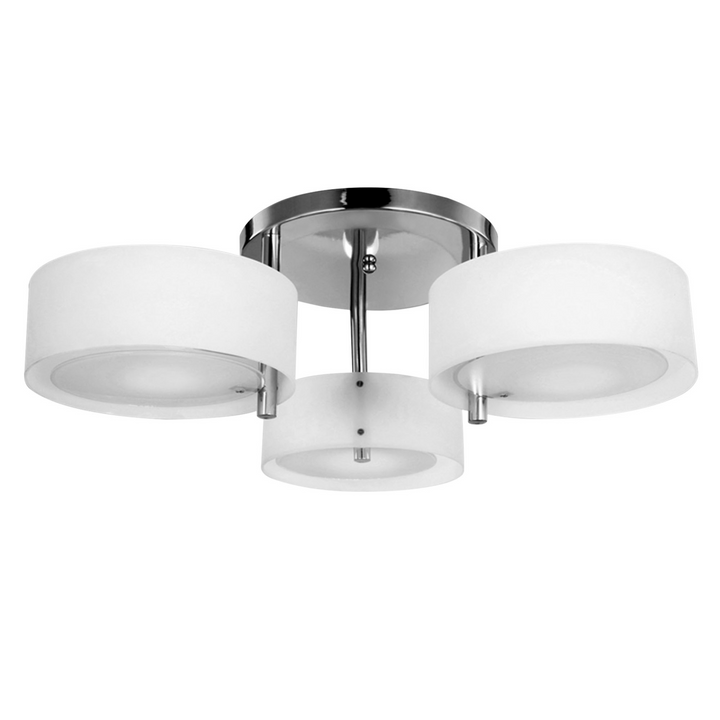 Modern Acrylic 3-Light Pendant Chandelier - Chic Chrome Finish for Office, Living Room, Bedroom - Premium  from Home Treasures - Just £45.99! Shop now at Home Treasures