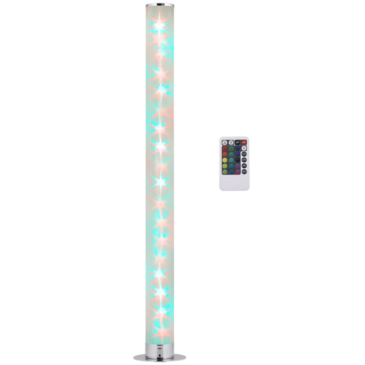 RGB Dimmable Corner Floor Lamp with Remote Control & 16 Colour Effects - Modern LED Mood Lighting for Living Room, Bedroom, Gaming Room - Premium  from Home Treasures - Just £52.99! Shop now at Home Treasures