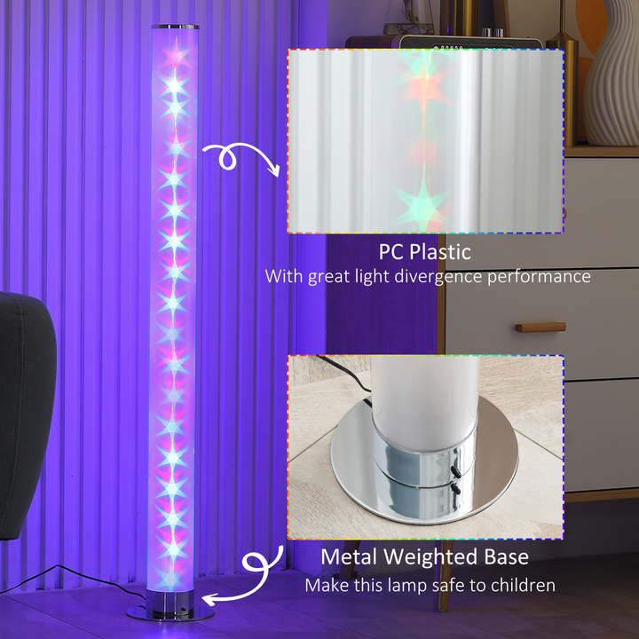 RGB Dimmable Corner Floor Lamp with Remote Control & 16 Colour Effects - Modern LED Mood Lighting for Living Room, Bedroom, Gaming Room - Premium  from Home Treasures - Just £52.99! Shop now at Home Treasures