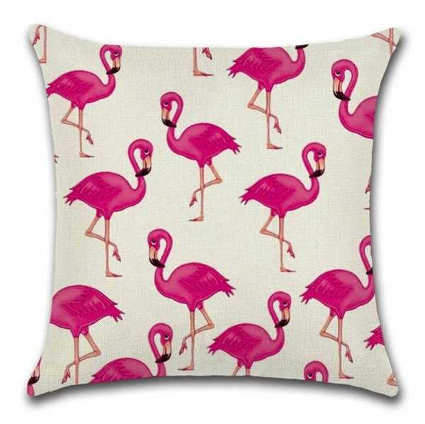 Stylish Cushion Cover with Flamingo Design (Cajo) - 45 x 45cm, 100% Polyester, Double-Sided Print, Invisible Zipper - Premium  from Home Treasures - Just £44.99! Shop now at Home Treasures