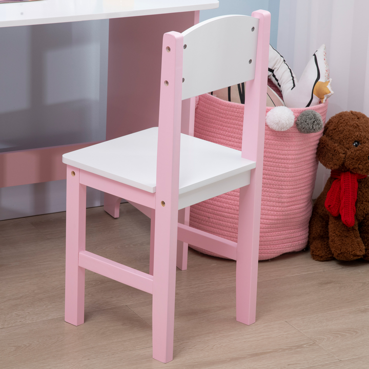 Children's Table and Chair Set - 2-Piece Toddler Furniture with Multi-Use Whiteboard, Pink | Kids' Study and Play Furniture - Premium  from Home Treasures - Just £135.99! Shop now at Home Treasures