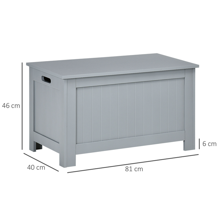 Large Storage Box Toy Chest Cabinet Container Unit Organizer with Lid & Safety Hinges, Grey - Premium  from Home Treasures - Just £77.99! Shop now at Home Treasures