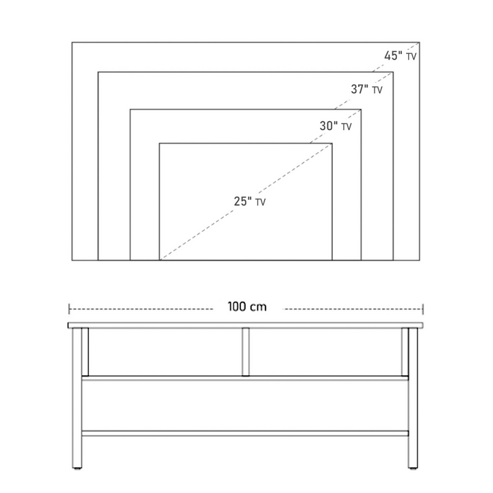 Modern TV Unit with Shelves - Contemporary Design, White Finish, 117 x 52 x 14cm - Perfect for Any Living Room - Premium  from Home Treasures - Just £95.99! Shop now at Home Treasures