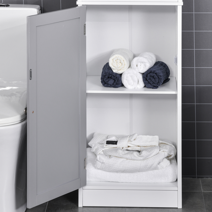 Tall Bathroom Cabinet - Free Standing Slimline Cupboard Tallboy Unit - Versatile Storage Organizer for Bathroom, Living Room, Kitchen - Premium  from Home Treasures - Just £71.99! Shop now at Home Treasures