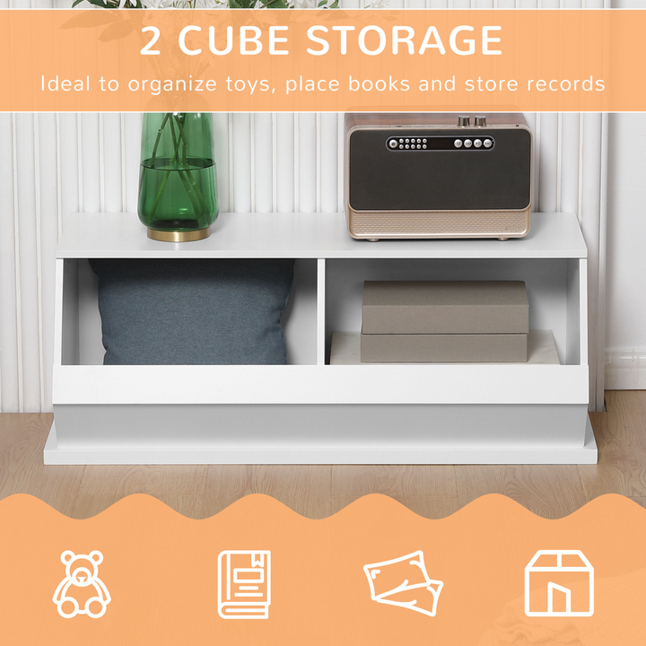 Versatile Cube Storage Cabinet with 2 Compartments - 35H x 90W x 36D cm | Compact & Sturdy Organizer for Home & Office - Premium  from Home Treasures - Just £51.99! Shop now at Home Treasures