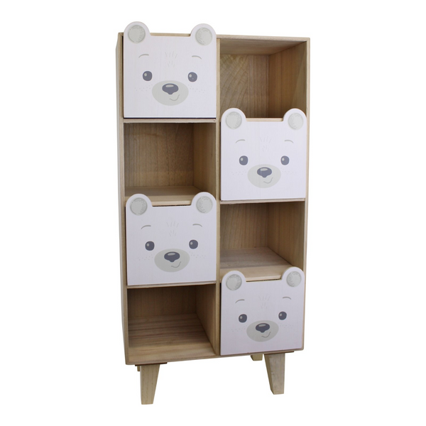 Adorable Baby Bear Four Drawer Storage Unit - Perfect for Kids' Bedrooms & Nurseries, 18.5 x 24 x 16cm - Premium  from Home Treasures - Just £155.99! Shop now at Home Treasures