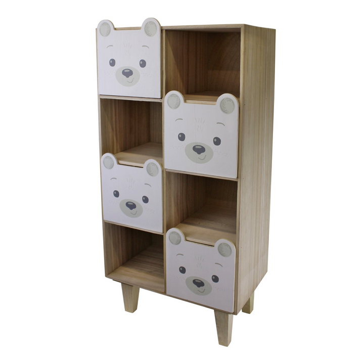 Adorable Baby Bear Four Drawer Storage Unit - Perfect for Kids' Bedrooms & Nurseries, 18.5 x 24 x 16cm - Premium  from Home Treasures - Just £155.99! Shop now at Home Treasures