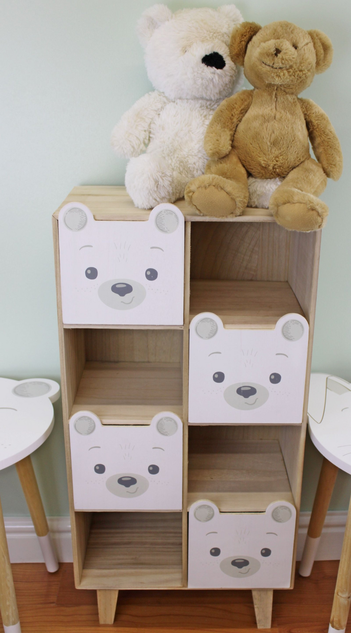 Adorable Baby Bear Four Drawer Storage Unit - Perfect for Kids' Bedrooms & Nurseries, 18.5 x 24 x 16cm - Premium  from Home Treasures - Just £155.99! Shop now at Home Treasures