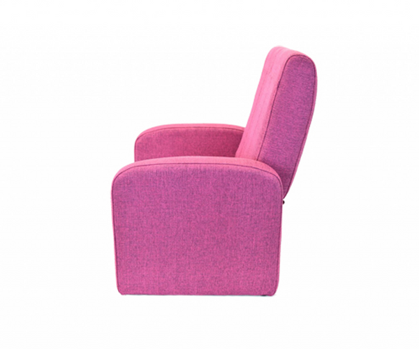 Children's Comfy Upholstered Recliner Chair w/ Storage (Pink)