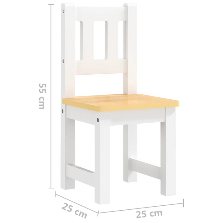 Children's Table and Chair Set (White and Beige) - Safe, Durable, and Fun Furniture for Kids - Premium  from Home Treasures - Just £92.99! Shop now at Home Treasures