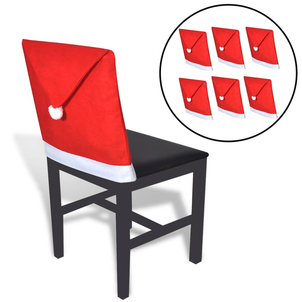 Get in the Christmas Spirit with 6 Santa Claus Hat Chair Back Covers - Premium  from Home Treasures - Just £18.99! Shop now at Home Treasures