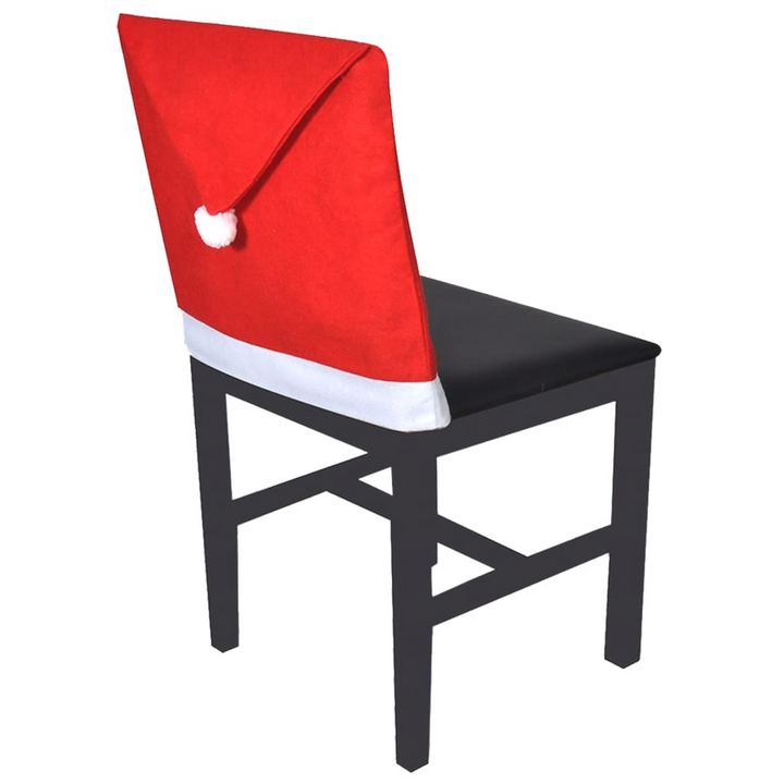 Get in the Christmas Spirit with 6 Santa Claus Hat Chair Back Covers - Premium  from Home Treasures - Just £18.99! Shop now at Home Treasures