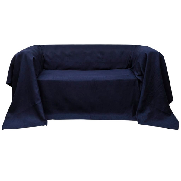 Luxurious Navy Blue Micro-suede Couch Slipcover | Easy to Clean | Protects from Stains, Spills, Pet Hair - Premium  from Home Treasures - Just £24.99! Shop now at Home Treasures