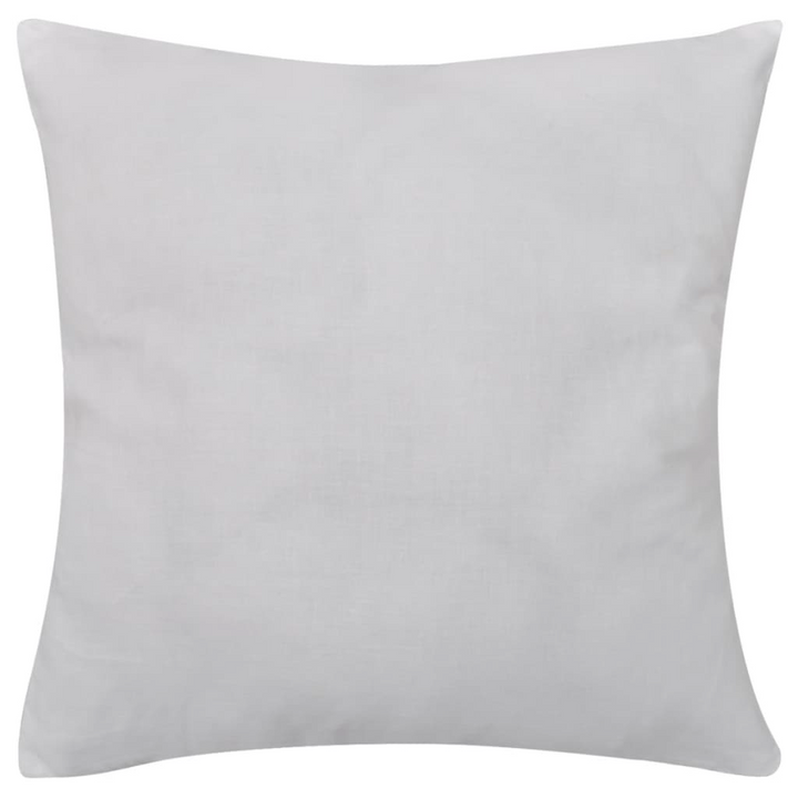 4-Piece White Cotton Cushion Covers - 50x50 cm, Soft & Stylish with Zipper Closure - Premium  from Home Treasures - Just £26.99! Shop now at Home Treasures