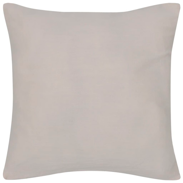 Set of 4 Beige Cotton Cushion Covers - 50 x 50 cm | Soft & Stylish Pillow Cases with Zipper Closure - Premium  from Home Treasures - Just £28.99! Shop now at Home Treasures