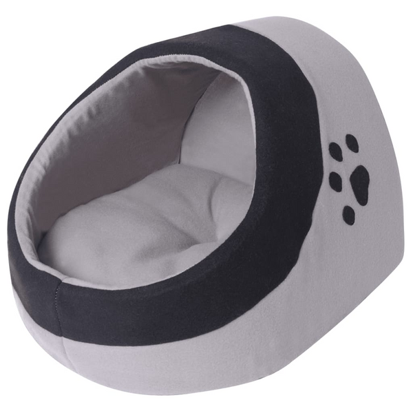 Cat Cubby Grey and Black M - Cosy Bed for Cats - Premium  from Home Treasures - Just £32.99! Shop now at Home Treasures