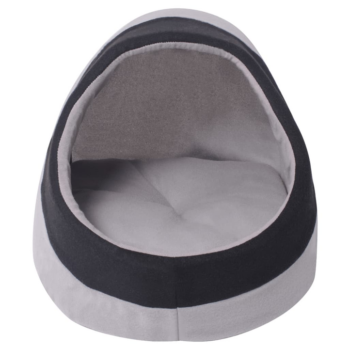 Cat Cubby Grey and Black M - Cosy Bed for Cats - Premium  from Home Treasures - Just £32.99! Shop now at Home Treasures