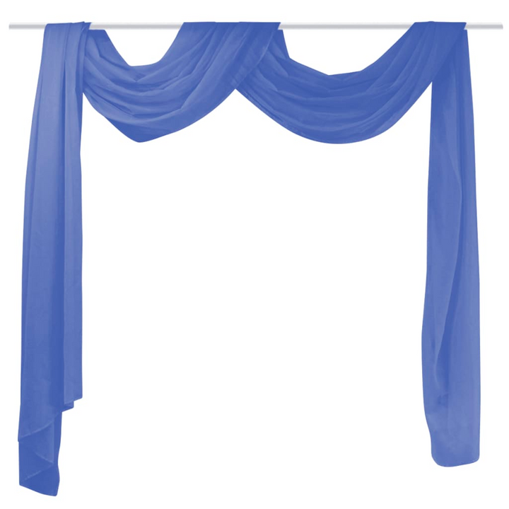 Voile Drape 140x600 cm Royal Blue - Sheer Window Dressing for a Romantic Touch - Premium  from Home Treasures - Just £16.99! Shop now at Home Treasures