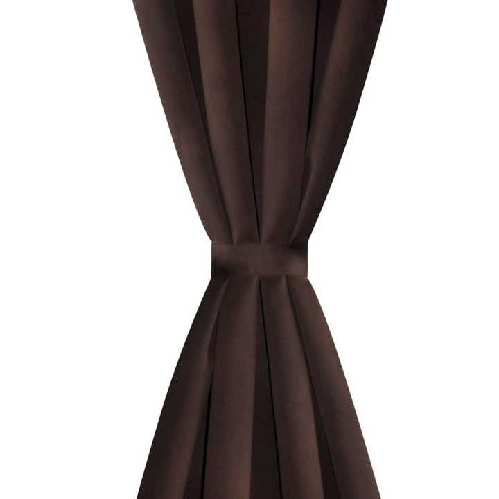 Elegant Brown Blackout Curtain with Metal Eyelets 270x245 cm - Complete Privacy & Light Blocking, High-Quality Polyester, Easy Installation, Ideal for Living Room & Bedroom - Premium  from Home Treasures - Just £48.99! Shop now at Home Treasures