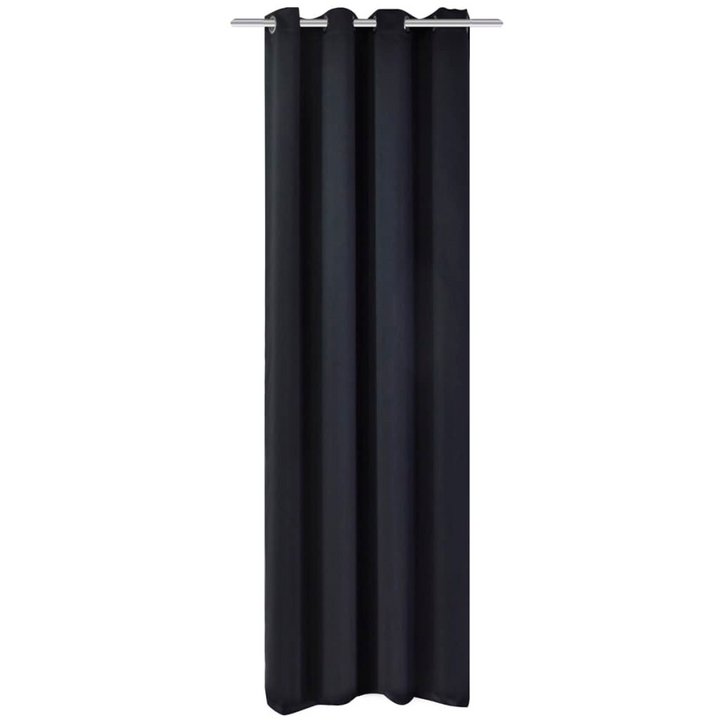 Blackout Curtain with Metal Eyelets 270x245 cm Black - Premium Light Blocking, Energy Efficient, Thermal Insulated, Noise Reducing - Premium  from Home Treasures - Just £44.99! Shop now at Home Treasures