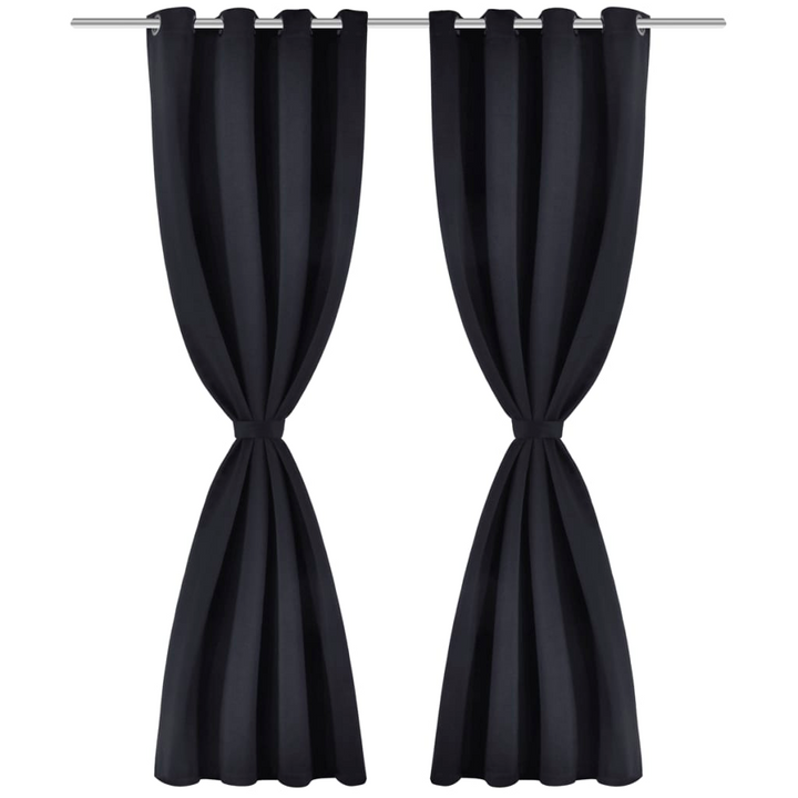 Blackout Curtain with Metal Eyelets 270x245 cm Black - Premium Light Blocking, Energy Efficient, Thermal Insulated, Noise Reducing - Premium  from Home Treasures - Just £44.99! Shop now at Home Treasures