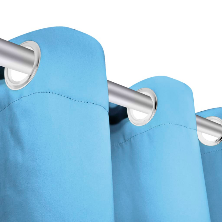 Luxury Turquoise Blackout Curtains 2 pcs with Metal Eyelets 135x245 cm - Elegant & Light Blocking for Better Sleep - Premium  from Home Treasures - Just £52.99! Shop now at Home Treasures