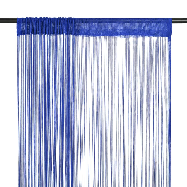 Elegant Blue String Curtains - Set of 2 | 140x250 cm | Perfect for Home and Office Decor - Premium  from Home Treasures - Just £26.99! Shop now at Home Treasures