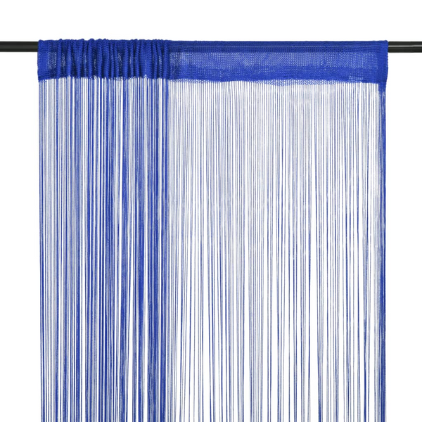 Elegant Blue String Curtains - 2 pcs 100x250 cm | Versatile Home Decor - Premium  from Home Treasures - Just £21.99! Shop now at Home Treasures