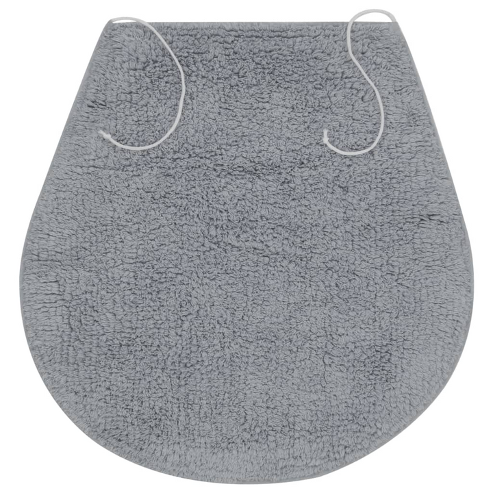 3-Piece Bathroom Mat Set - Soft Cotton Fabric, Non-Slip, Water-Absorbent, Grey - Premium  from Home Treasures - Just £25.99! Shop now at Home Treasures