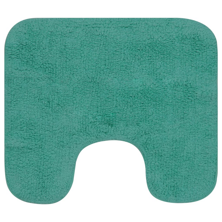 3-Piece Bathroom Mat Set - Luxurious Turquoise Fabric - Non-Slip Cotton Bath Mats - Premium  from Home Treasures - Just £30.99! Shop now at Home Treasures