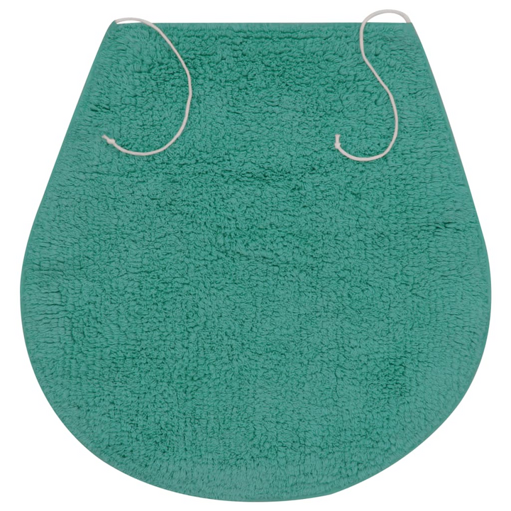 3-Piece Bathroom Mat Set - Luxurious Turquoise Fabric - Non-Slip Cotton Bath Mats - Premium  from Home Treasures - Just £30.99! Shop now at Home Treasures