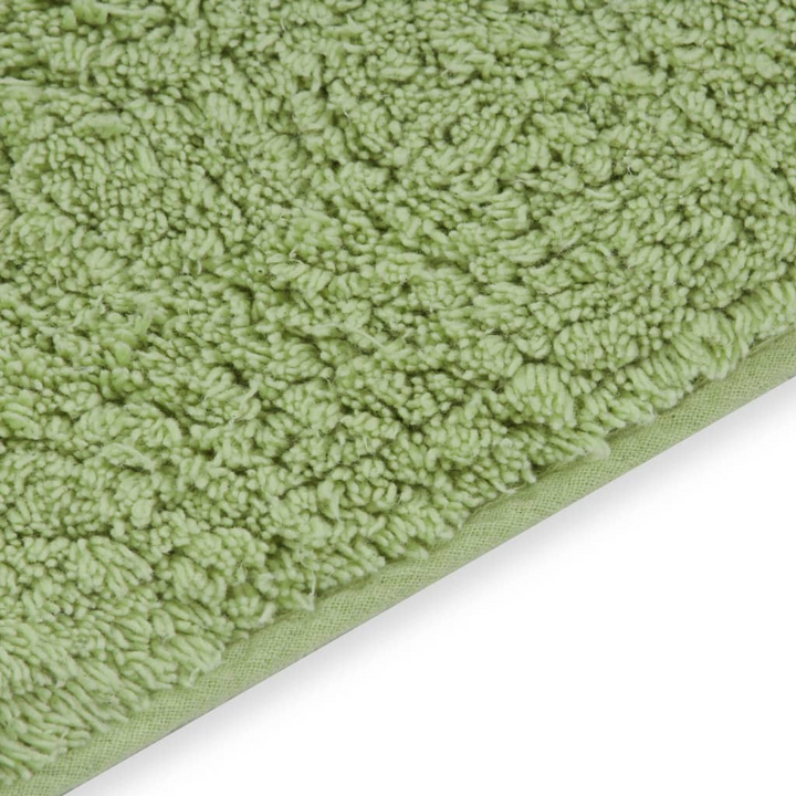 Luxury Bathroom Mat Set 2 Pieces - Soft Fabric, Non-Slip, Water-Absorbent, Green - Premium  from Home Treasures - Just £25.99! Shop now at Home Treasures